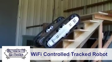 WiFi Controlled Heavy Duty Tracked Robot with PTZ Camera-HD2 by SuperDroid Robots
