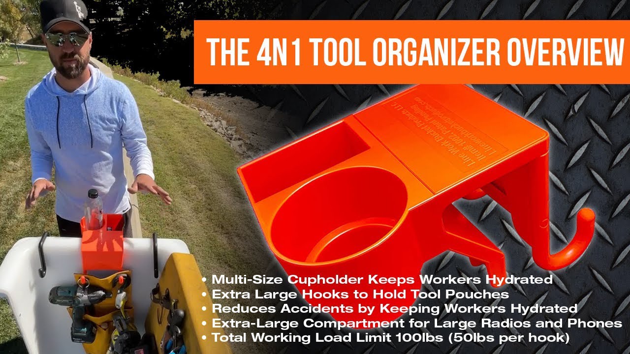 LINE WORK BUCKET PRODUCTS The 4-N-1 Tool Organizer Tallman Equipment  Company
