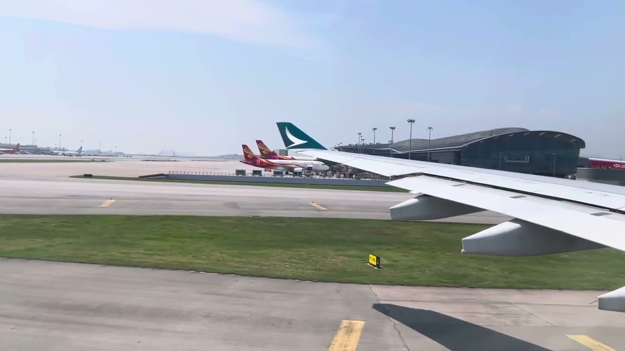 2025-07-25 國泰航空 CX495 降落：「臺北桃園國際機場」往「香港國際機場」 #國泰航空 #空中巴士 #a333 #降落