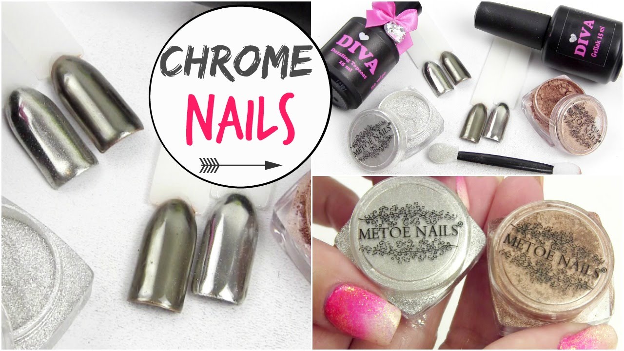 Chrome nails Beautynailsfun.nl YouTube