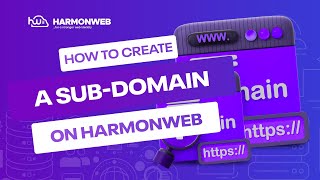 how to create a sub domain | harmon web tutorial for beginners