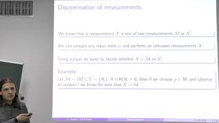 Dr inż. Łukasz Pawela "Discrimination of von Neumann measurements"