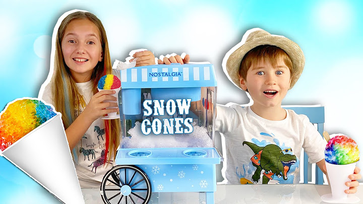 Frozen Fun: Making Cool Snow Cones with MJ The Kid & Liza!