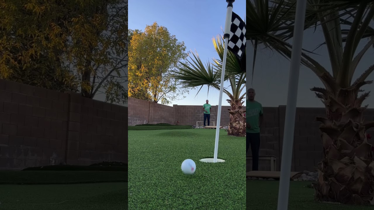 When you’ve just built a new outdoor putt-putt course, but ball is still life.