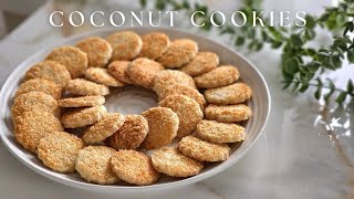 Coconut Cookies | Easy yet Delicious Recipe! | ASMR Baking