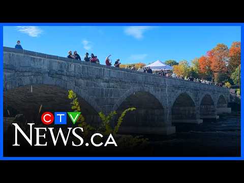 Community celebrates return of 125-year-old local bridge