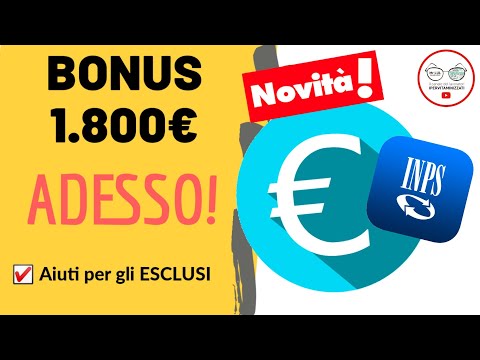 NUOVO BONUS 1.800€ PER GLI ESCLUSI: ECCO COME RICHIEDERLO [2020 ULTIMA ORA]