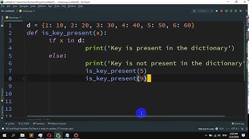 How to Check if a given key already exists in a dictionary in Python