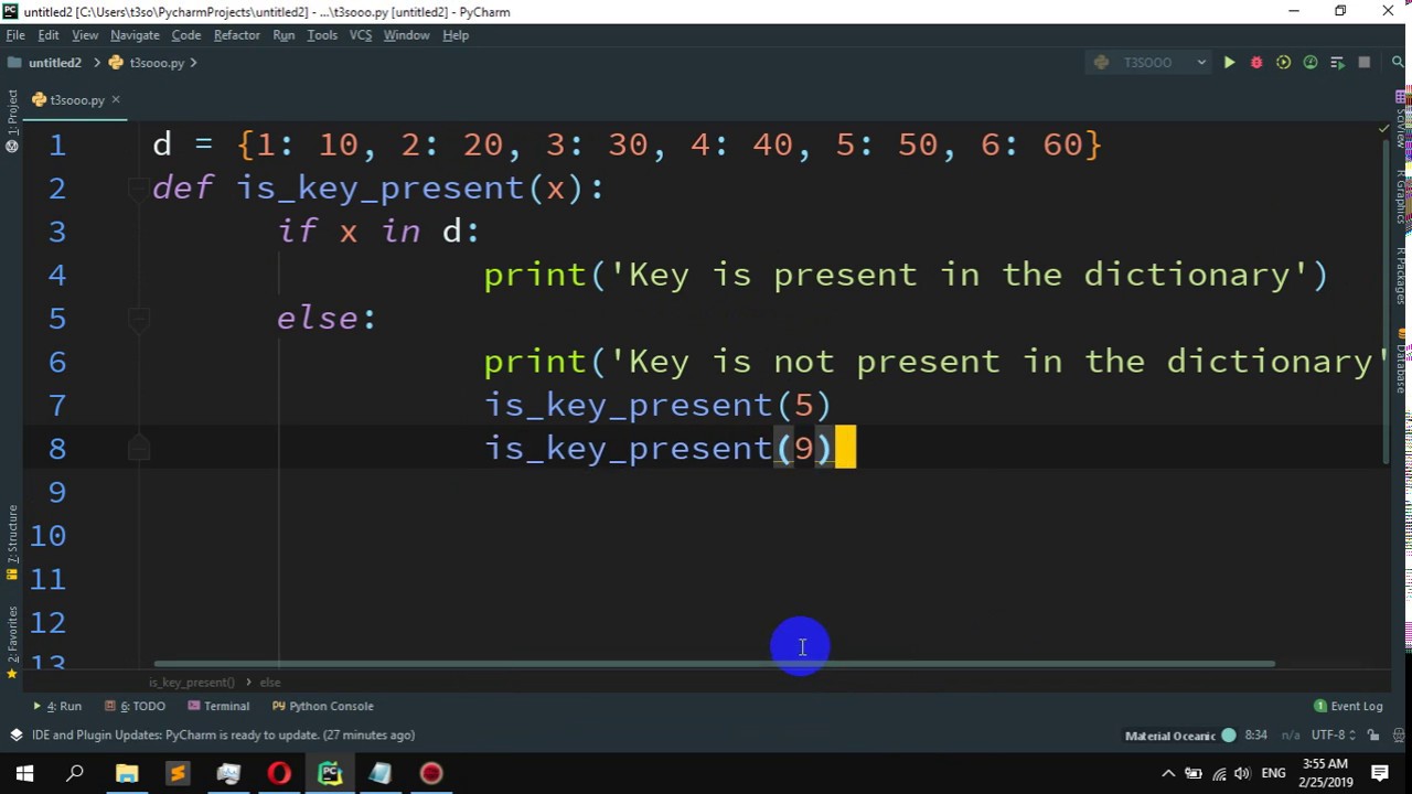 How to Check if a given key already exists in a dictionary in Python - YouTube How To Check If A Given Key Already Exists In A Dictionary In Python - Youtube