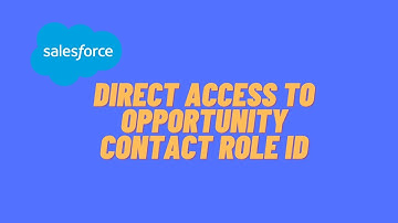 Salesforce: How to Add Opportunity Contact Role Id to Reports