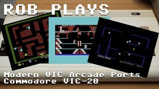 Modern Arcade Ports (Berzerk, Tank Battalion, Popeye) on Commodore VIC 20 - Rob Plays