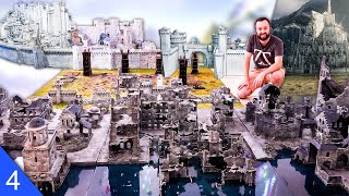 I made Minas Tirith from Lord of the Rings into a Massive Warhammer diorama Scenery Fantasy Terrain