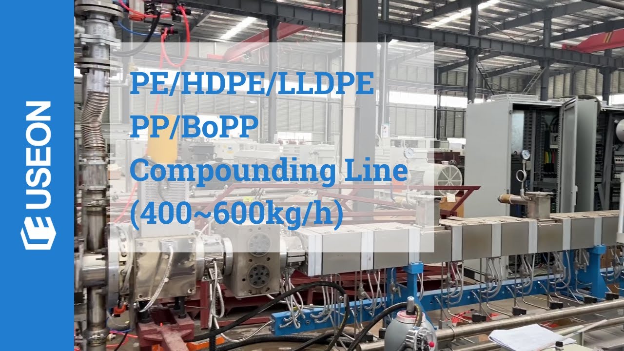 HDPE/BOPP Popcorn Compounding & Pelletizing Line - USEON
