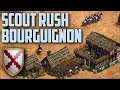 Comment jouer les bourguignons  tuto scout rush  age of empires 2 definitive edition