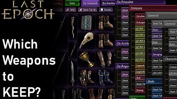 Which Weapons to KEEP? | Exalted & Unique Items