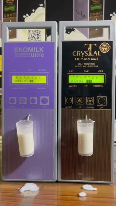 Ekomilk ultra vs Cristal milk analyser speed test demo #shorts