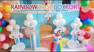 Life Size Rainbow Dash House BoxFort ! MLP Babies