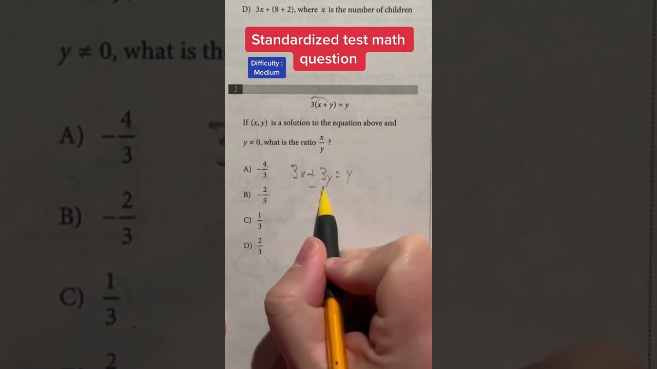 Math SAT practice: solution for question 2