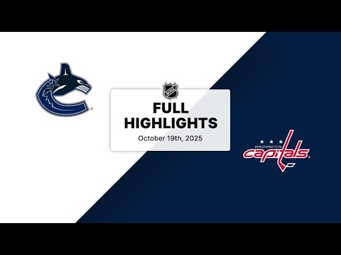 NHL Highlights | Canucks vs. Capitals | October 19, 2025