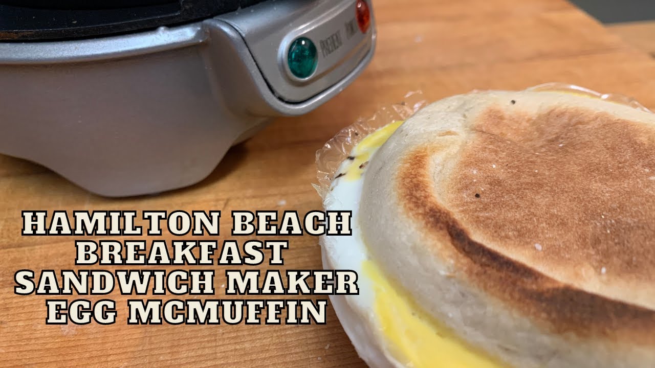 Hamilton Beach Breakfast Sandwich Maker Cookbook for Beginners