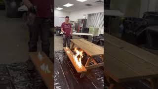 Trashed Picnic Table Prep from Resurfacing  TikTok Live 05/03/24  Countertop Epoxy