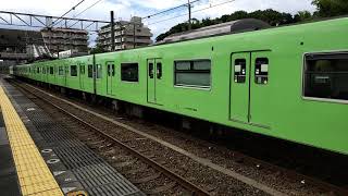 201系高井田駅発車