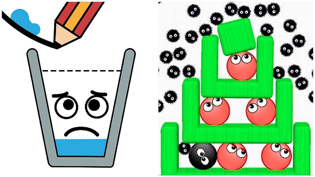 Hide Ball Brain vs Happy Glass Extreme Logic Puzzle Battle Gameplay Full Draw!