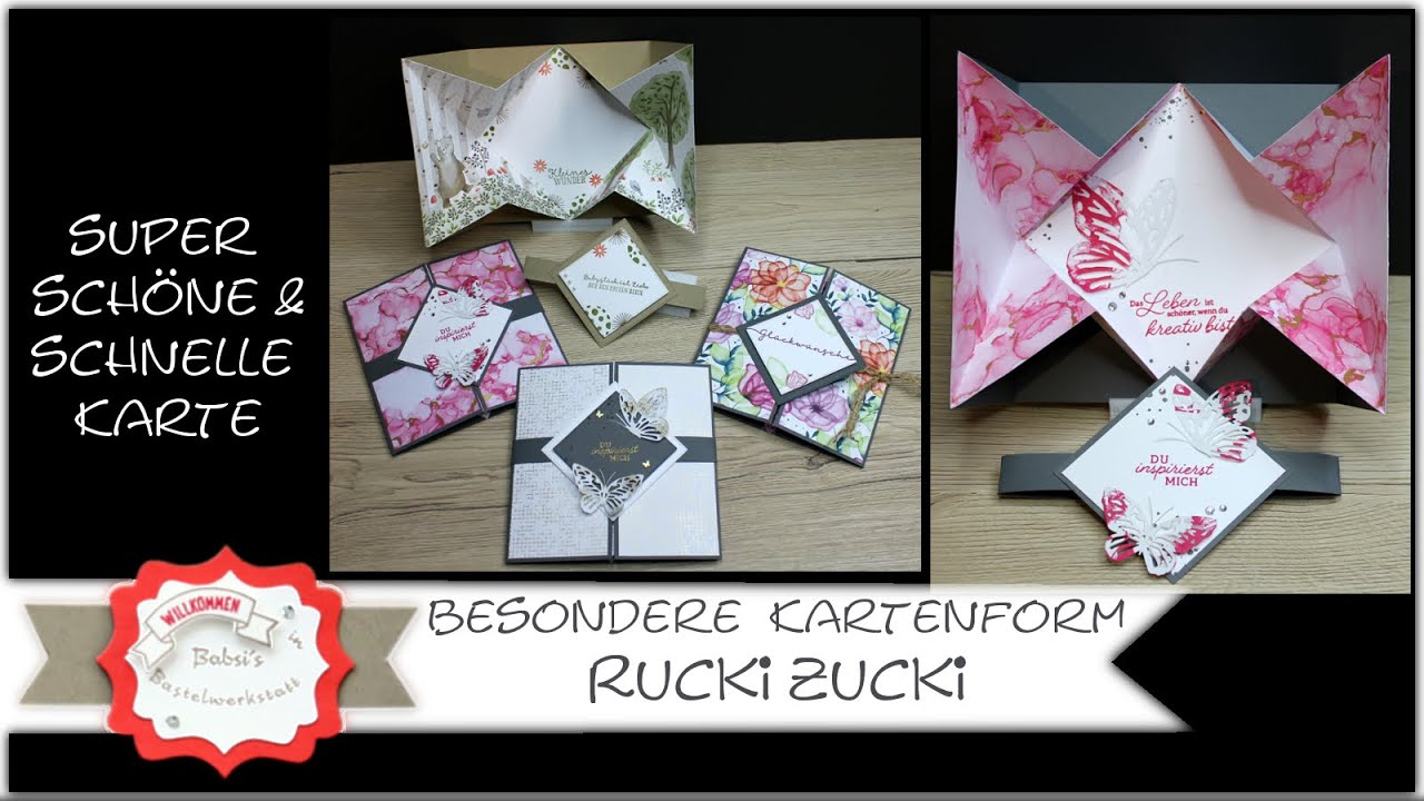 Rucki Zucki Karte - Gatefold Explosion Card - schnelle besondere Karte - 15 Min Karte -  Stampin´Up!