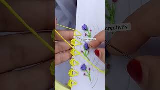 Beautiful border line embroidery #usa #embroidery #shortvideo #shorts #youtubeshorts