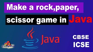 How to make a rock,paper,scissor game in java |JAVA |JAVA GAME | rock,paper,scissor game