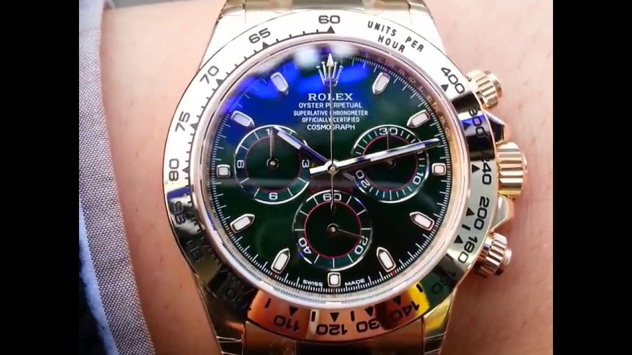 에스타임 / Stime ] 로렉스 데이토나 그린판 신형 116508 / Rolex Daytona Green Dial 116508 -  Youtube