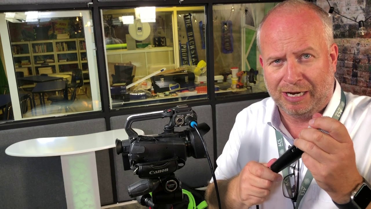 Setting up a Mic on the Studio Camera - YouTube