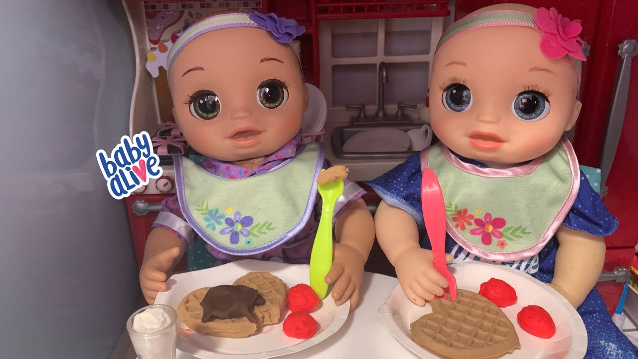 BABY ALIVE Real as can be Baby Twins Before school Routine ️ YouTube