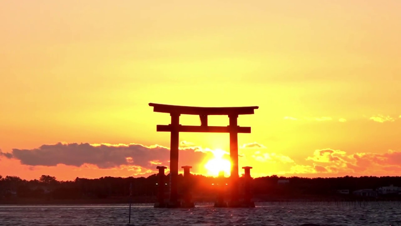 弁天島の夕景 shortly before sunset Shizuoka, Japan Сидзуока