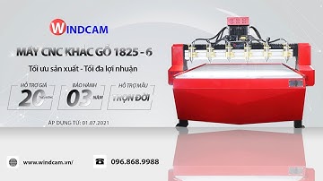 Máy CNC Khắc Gỗ 1825 - 6 đầu Hot Nhất 2021