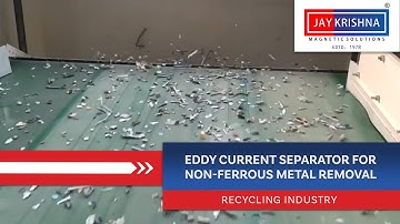 Eddy Current Separator For Non-Ferrous Metal Removal | Recycling Industry
