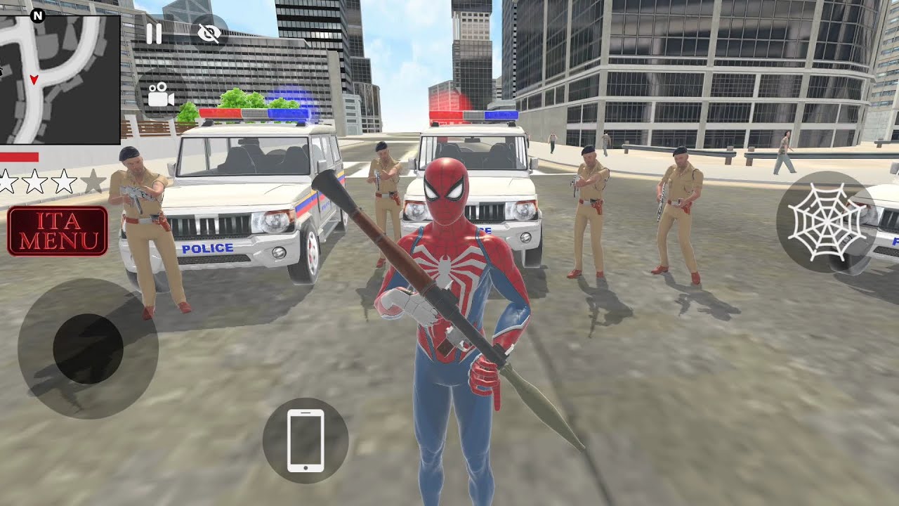 Spider man 🕷️ vs Indian police 🚨 crime game 