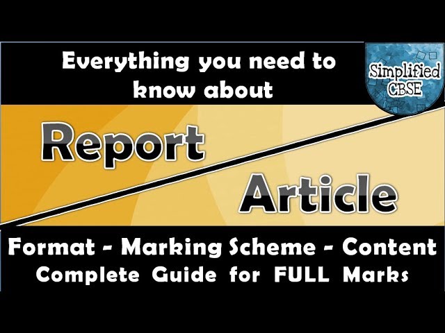 how to write a report on an article