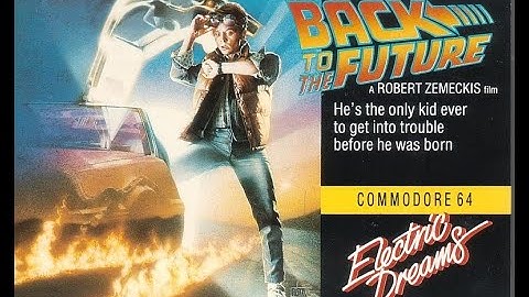Back To The Future (1985) - Commodore 64 Cassette C64 (Full Loading & Gameplay)