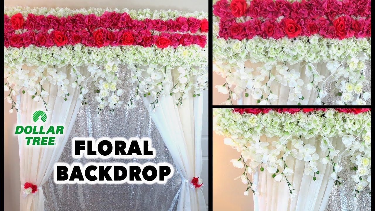 Dollar Tree Diy Easy Backdrop Wedding Decor Youtube