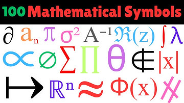 100 Mathematical Symbols Names & Pictures | Famous Mathematical Symbols | Near Education