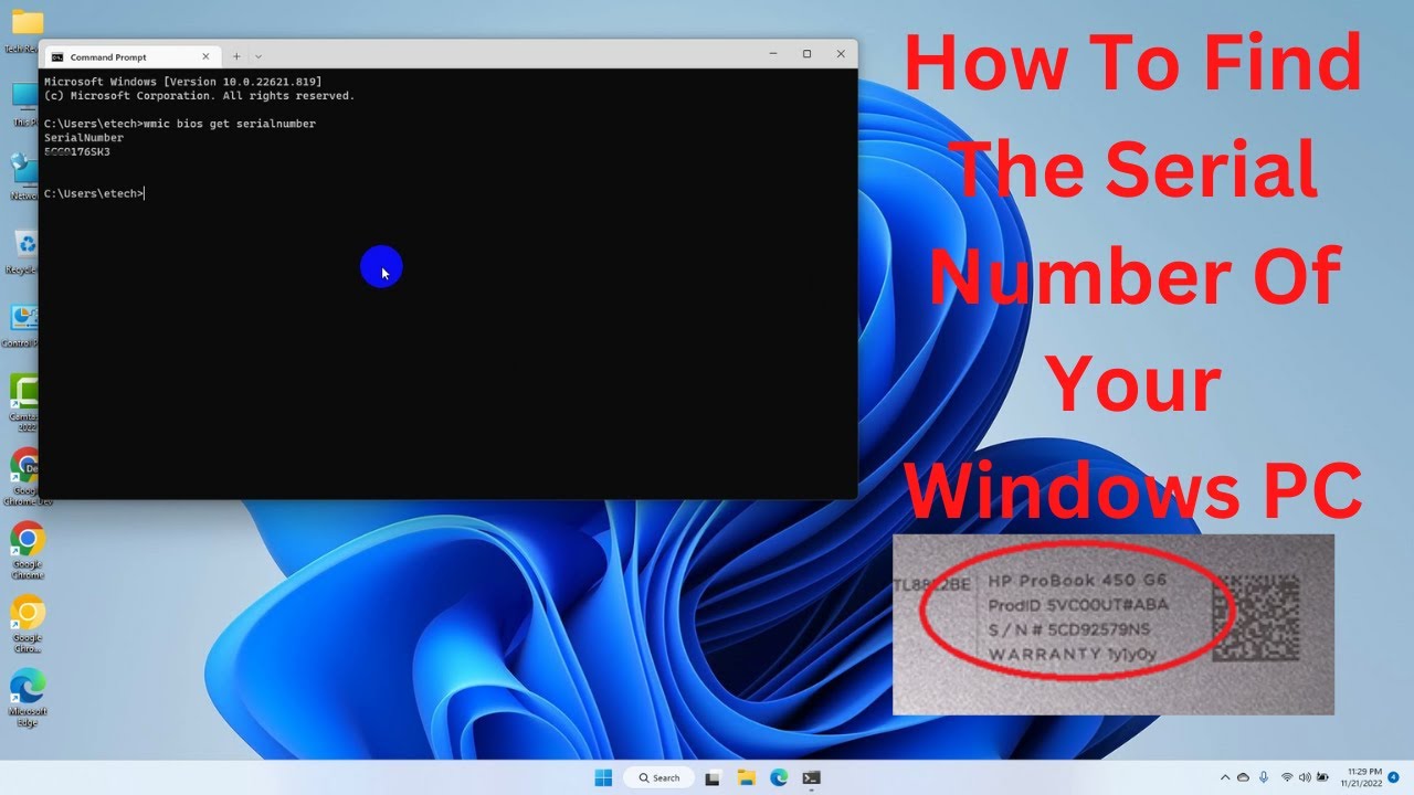 How To Find The Serial Number Of Your Windows PC 