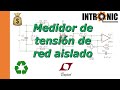 Medidor de tensin y frecuencia de red aislado con componentes reciclados  ltspice