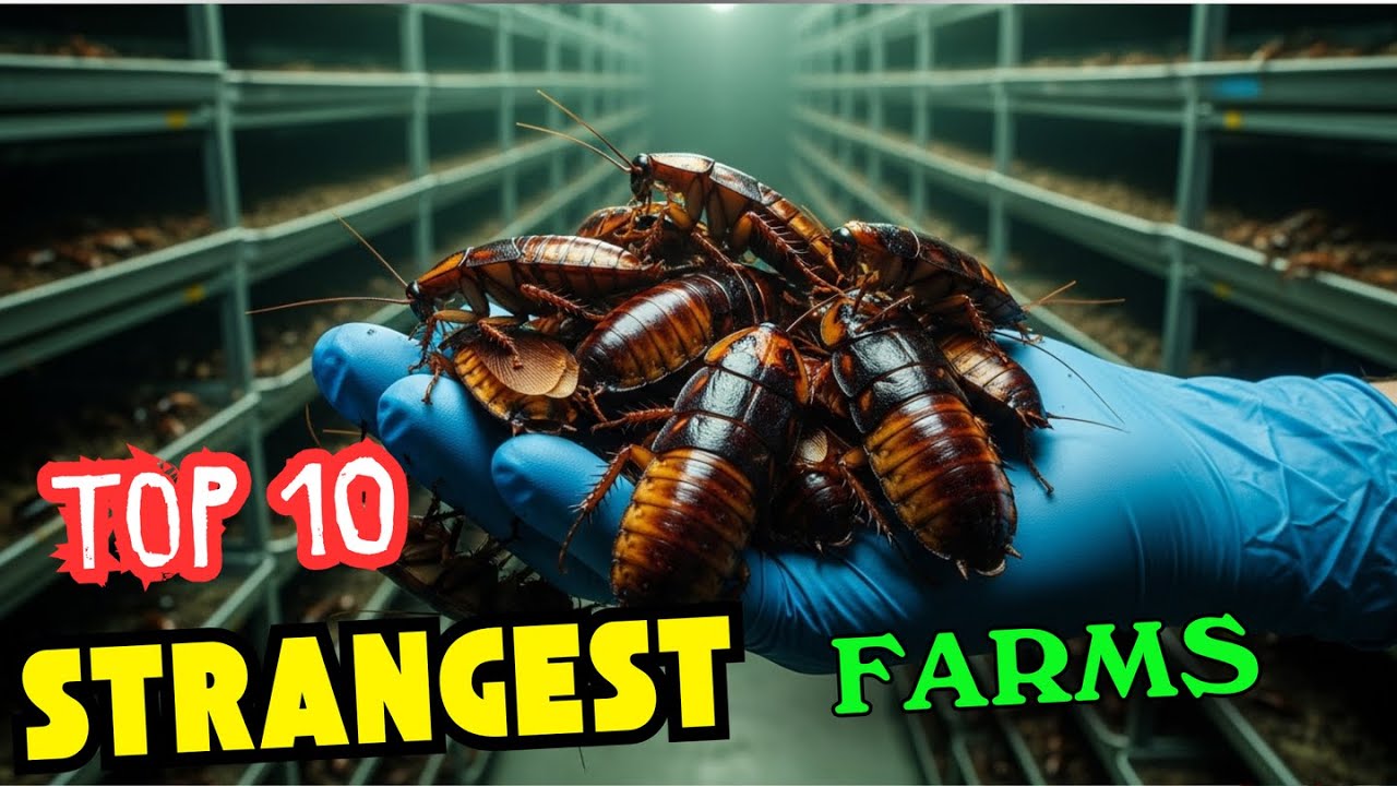 Top 10 Strangest Farms: He Makes $150M Raising 6 Billion Cockroaches!