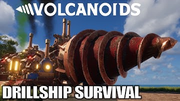 This Drillship Can Do It All, Mine, Craft & More  | Volcanoids Gameplay 2021 | E01