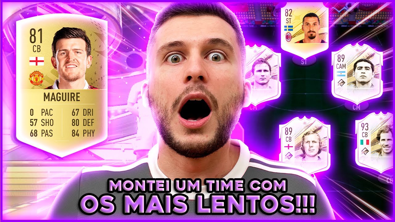 MONTEI UM TIME COM OS JOGADORES MAIS LENTOS DO FIFA!!! PASSEI MUITO SUFOCO? 😂😂 FIFA 23 - UT