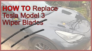 Replacing my Tesla Model 3 Wiper Blades *HOW TO* Tesla Model 3 Wiper Replacement