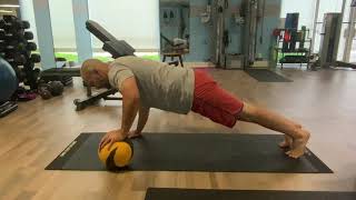 Med Ball Offset Push up