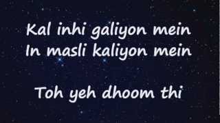 Video voorbeeld van "Muskaanein Jhooti Hai (Lyrics HD) - Talaash ft. Suman Sridhar Full Song | Aamir Khan, Kareena Kapoor"