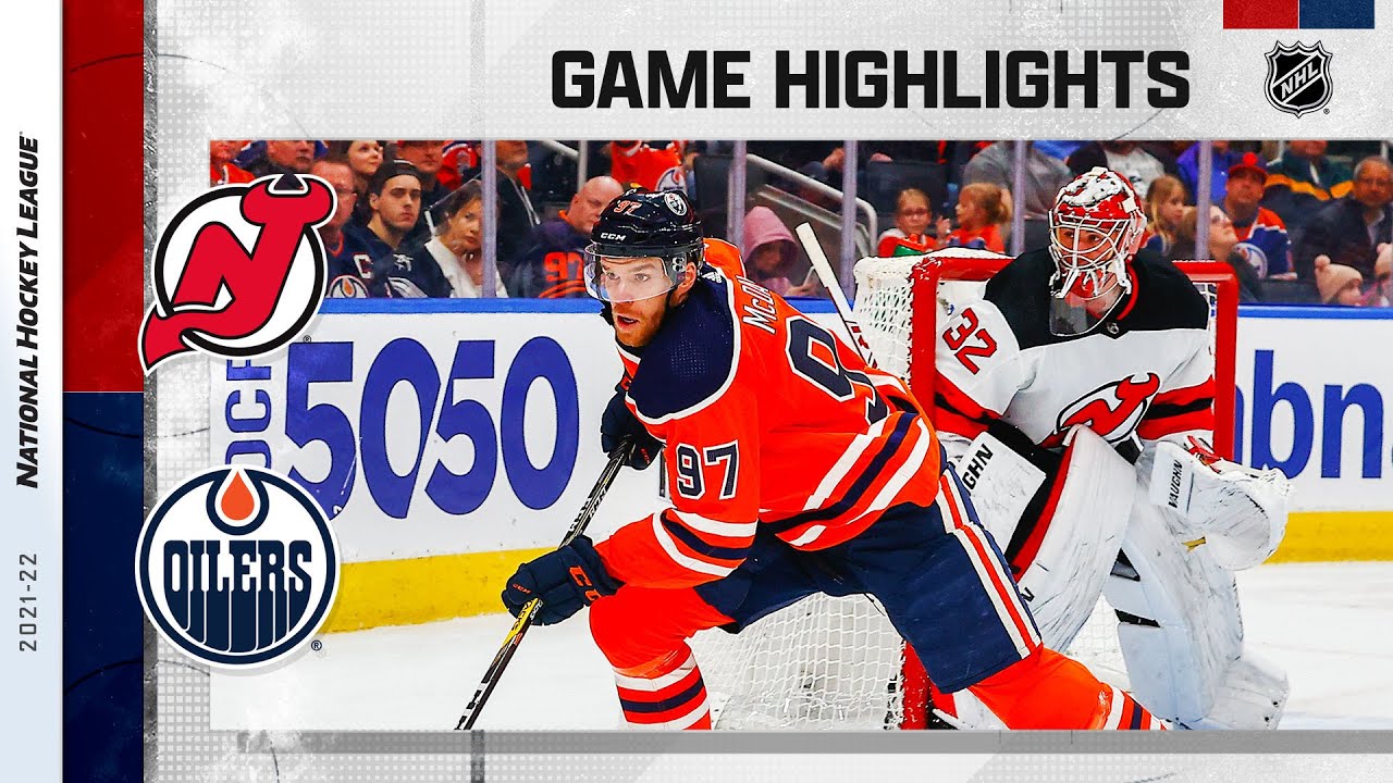 Devils @ Oilers 3/19 | NHL Highlights 2022 - YouTube